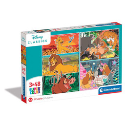 Clementoni Παιδικό Παζλ Supercolor Disney Classic 3x48 τμχ