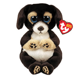 TY Beanie Bellies Ranger Χνουδωτό Σκυλάκι Μαύρο 15εκ
