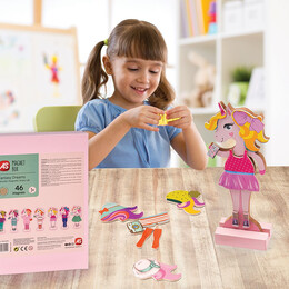 AS Magnet Box Fantasy Dreams Dress-Up 46 Εκπαιδευτικοί Ξύλινοι Μαγνήτες Για 3+ Χρονών
