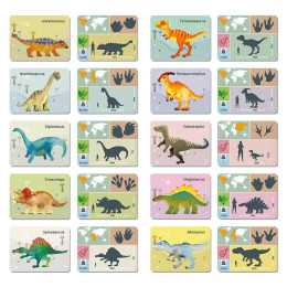 AS Magnet Box Δεινόσαυροι 45 Εκπαιδευτικοί Χάρτινοι Μαγνήτες Για 3+ Χρονών