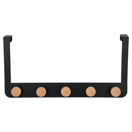 Estia Κρεμαστρα Πορτας Πενταπλη Μεταλλικη Μαυρη