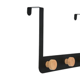 Estia Κρεμαστρα Πορτας Πενταπλη Μεταλλικη Μαυρη