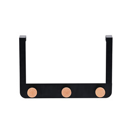 Estia Κρεμαστρα Πορτας Τριπλη Μεταλλικη Μαυρη