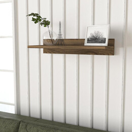 Ράφι Τοίχου ArteLibre EMBER Καρυδί Μοριοσανίδα/Μελαμίνη 60x24x12cm