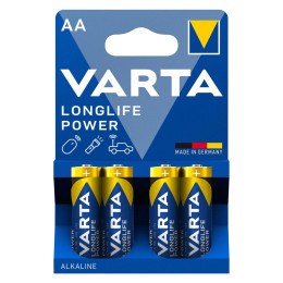 Varta Αλκαλικές Μπαταρίες Longlife Power, Aa/lr6, 1.5v, 4τμχ