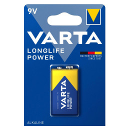Varta Αλκαλική Μπαταρία Longlife Power, 9v, 1τμχ