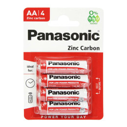 Panasonic Μπαταρίες Zinc Carbon, Aa/lr6, 1.5v, 4τμχ