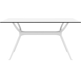 AIR ΤΡΑΠΕΖΙ 140Χ80Χ74εκ. WHITE LAMINATE 12mm