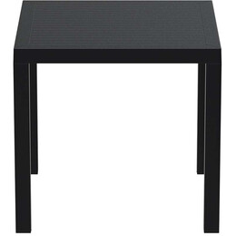 ARES ΤΡΑΠΕΖΙ 80Χ80Χ75εκ. BLACK ΠΟΛ/ΝΙΟΥ