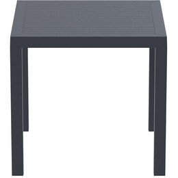 ARES ΤΡΑΠΕΖΙ 80Χ80Χ75εκ. DARK GREY ΠΟΛ/ΝΙΟΥ