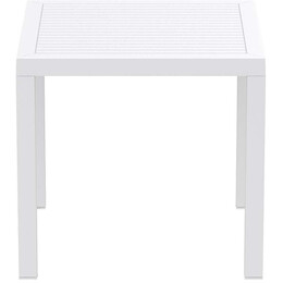 ARES ΤΡΑΠΕΖΙ 80Χ80Χ75εκ. WHITE ΠΟΛ/ΝΙΟΥ