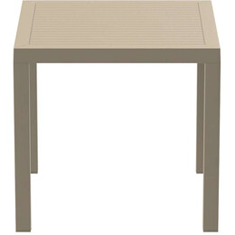 ARES ΤΡΑΠΕΖΙ 80Χ80Χ75εκ. TAUPE ΠΟΛ/ΝΙΟΥ