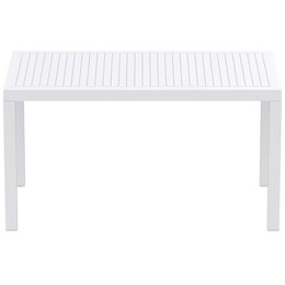 ARES ΤΡΑΠΕΖΙ 140Χ80Χ75εκ. WHITE ΠΟΛ/ΝΙΟΥ