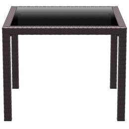 BALI BROWN 94Χ94Χ75εκ. ΤΡΑΠΕΖΙ ΜΕ ΤΖΑΜΙ ΠΟΛ/ΝΙΟΥ