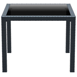 BALI DARK GREY 94Χ94Χ75εκ.ΤΡΑΠΕΖΙ ΜΕ ΤΖΑΜΙ ΠΟΛ/ΝΙΟΥ