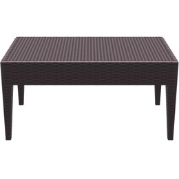 MIAMI BROWN ΤΡΑΠΕΖΙ 92Χ53Χ45εκ. ΠΟΛ/ΝΙΟΥ