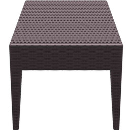 MIAMI BROWN ΤΡΑΠΕΖΙ 92Χ53Χ45εκ. ΠΟΛ/ΝΙΟΥ