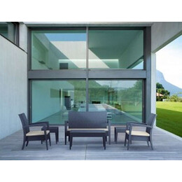 MIAMI ΣΕΤ DARK GREY(2ΠΟ+1ΚΑ+ΤΡΑΠ92Χ53+ΜΑ ΠΟΛ/ΝΙΟΥ