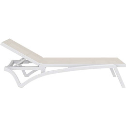 PACIFIC ΞΑΠΛΩΣΤΡΑ WHITE/TAUPE ΠΟΛ/ΝΙΟΥ