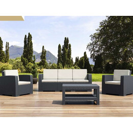 MONACO DARK GREY ΣΕΤ 3ΘΕΣ.ΚΑΝΑΠΕ ΜΕ ΜΑΞ. ΠΟΛ/ΝΙΟΥ