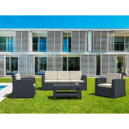 MONACO DARK GREY 3ΘΕΣ.ΚΑΝΑΠΕΣ ΜΕ ΜΑΞ. ΠΟΛ/ΝΙΟΥ