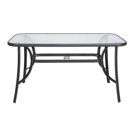 DENIM ΑΝΘΡΑΚΙ 120Χ70εκ. ΜΕΤΑΛΛΙΚΟ ΤΡΑΠΕΖΙ