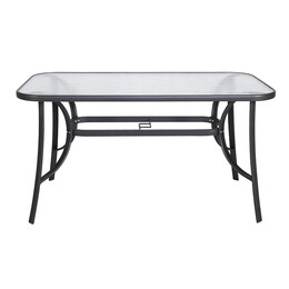 DENIM ΑΝΘΡΑΚΙ 140Χ80εκ. ΜΕΤΑΛΛΙΚΟ ΤΡΑΠΕΖΙ