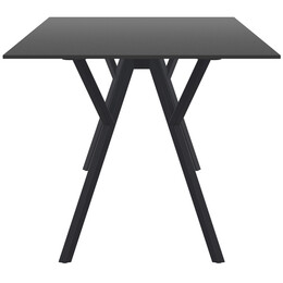 MAX ΤΡΑΠΕΖΙ 140X80Χ74εκ. BLACK LAMINATE 12mm