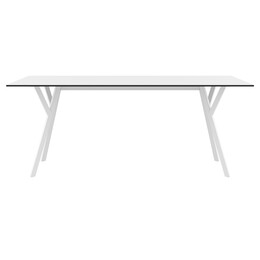 MAX ΤΡΑΠΕΖΙ 180X90Χ74εκ. WHITE LAMINATE 12mm