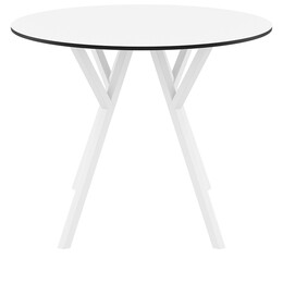 MAX ΤΡΑΠΕΖΙ Φ90Χ74εκ. WHITE LAMINATE 12mm