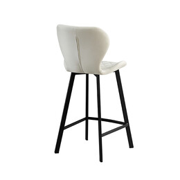 MARTIN OFF WHITE ΥΦΑΣΜΑ(Σ2)65εκ. ΣΚΑΜΠΟ ΜΕΤΑΛΛΙΚΟ