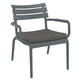 PARIS ΜΑΞΙΛΑΡΙ DARK GREY ΠΟΛ/ΝΑΣ 50Χ48Χ5εκ.