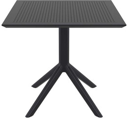 SKY BLACK 80X80X74εκ. ΤΡΑΠΕΖΙ ΠΟΛ/ΝΙΟΥ