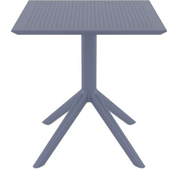 SKY DARK GREY 70X70X74εκ. ΤΡΑΠΕΖΙ ΠΟΛ/ΝΙΟΥ