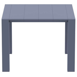 VEGAS DARK GREY 100X100/140Χ75εκ. ΕΠΕΚΤ. ΤΡΑΠΕΖΙ ΠΟΛ/ΝΙΟΥ