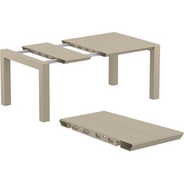 VEGAS TAUPE 100X100/140Χ75εκ. ΕΠΕΚΤ.ΤΡΑΠΕΖΙ ΠΟΛ/ΝΙΟΥ