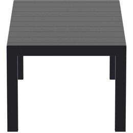 VEGAS BLACK 100X180/220Χ75εκ. ΕΠΕΚΤ.ΤΡΑΠΕΖΙ ΠΟΛ/ΝΙΟΥ