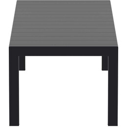 VEGAS BLACK 100X260/300Χ75εκ. ΕΠΕΚΤ.ΤΡΑΠΕΖΙ ΠΟΛ/ΝΙΟΥ