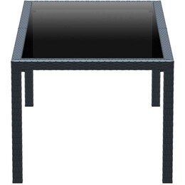 TAHITI DARK GREY 180Χ94Χ75εκ. ΤΡΑΠΕΖΙ ΜΕ ΤΖΑΜΙ ΠΟΛ/ΝΙΟΥ