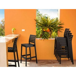 ARES ΣΚΑΜΠΟ ΜΠΑΡ75εκ. BLACK ΠΟΛ/ΝΙΟΥ