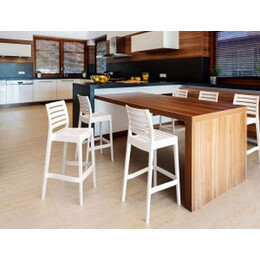 ARES ΣΚΑΜΠΟ ΜΠΑΡ75εκ. TAUPE ΠΟΛ/ΝΙΟΥ