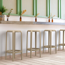 TOM 65εκ. ΣΚΑΜΠΟ TAUPE ΠΟΛ/ΝΙΟΥ