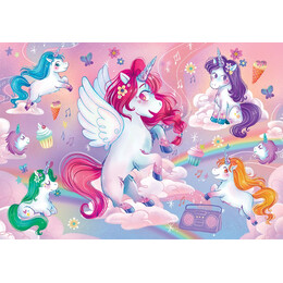 Clementoni Παιδικό Παζλ Maxi Super Color Jolly Unicorns 24 τμχ