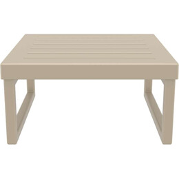 MYKONOS ΤΡΑΠΕΖΙ TAUPE 65X65X33εκ. ΠΟΛ/ΝΙΟΥ