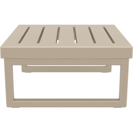MYKONOS ΤΡΑΠΕΖΙ TAUPE 65X65X33εκ. ΠΟΛ/ΝΙΟΥ