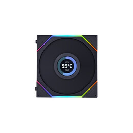 Lian Li UNIFAN TL LCD 120 -3PCS Black (Triple pack include Controller) - Case Fan