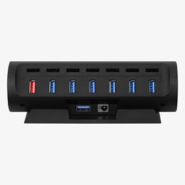 Streamplify HUB CTRL 7, 7x USB 3.0 Type A, RGB, 12V, EU Power Cable - black