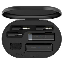 BOYA BY-WM3U wireless mic 2.4Ghz Wireless mic System, for UsB type-C, 3.5mmTRS. TRRS