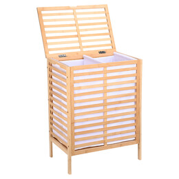 Estia Καλαθι Απλυτων Bamboo Essentials Διπλο