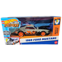Mattel hot Wheels: Pull-Back Speeders - 1969 Ford Mustang (1:43) (Hwh33)